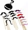 60-Piece Photo Booth Props DIY Kit – Wedding, Birthday & Family Reunion Party Favors – Includes Mustaches on a Stick, Hats, Glasses, Bowties & Lips – Fun Dress-Up Accessories for Kids & Adults – Premium Party Decorations